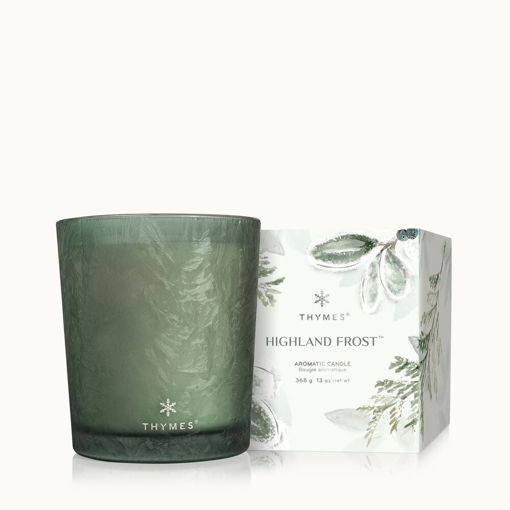 thymes-highland-frost-large-candle image number 0